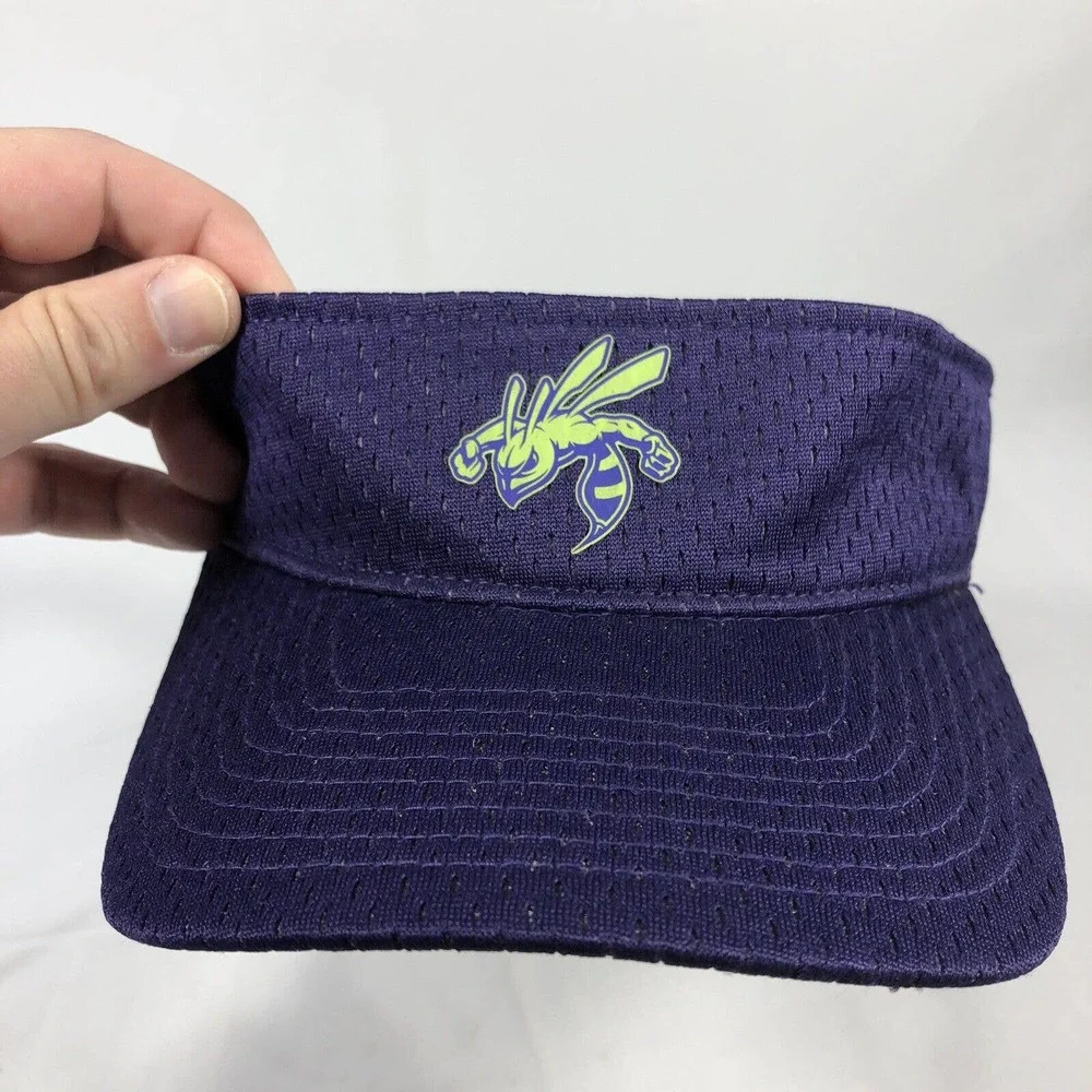 HORNET BASEBALL VISOR OUTDOOR CAP HAT PURPLE ONE SIZE FITS MOST ADJUSTABLE OSFM